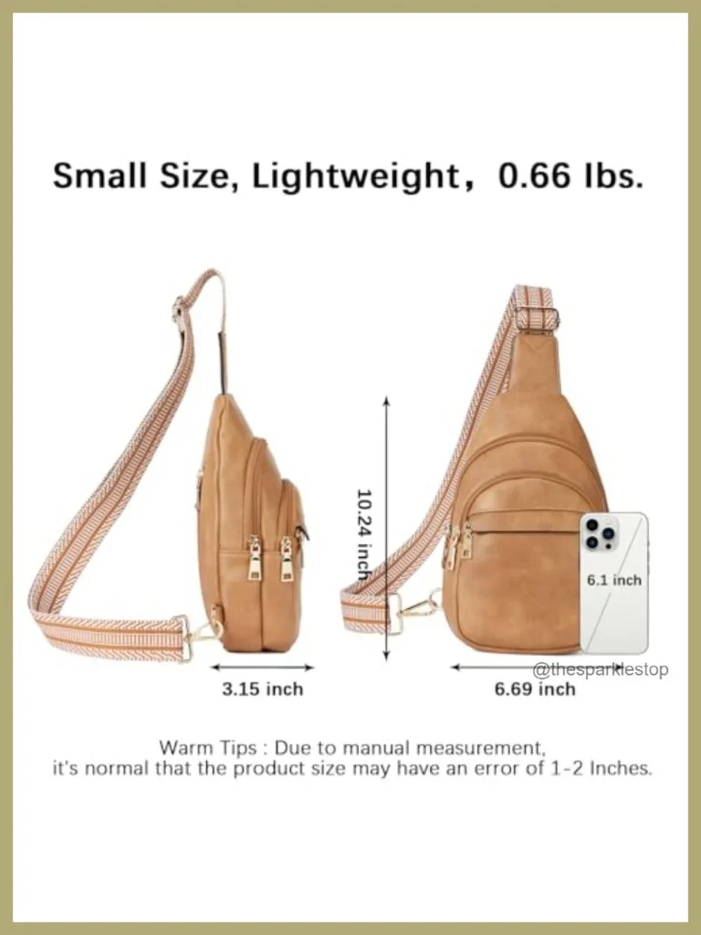 Women's PU Leather Sling Bag Crossbody Fanny Pack Travel Chest Bag RFID Blocking